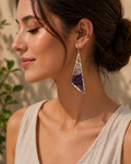 Boho-Chic Amethyst Earrings
