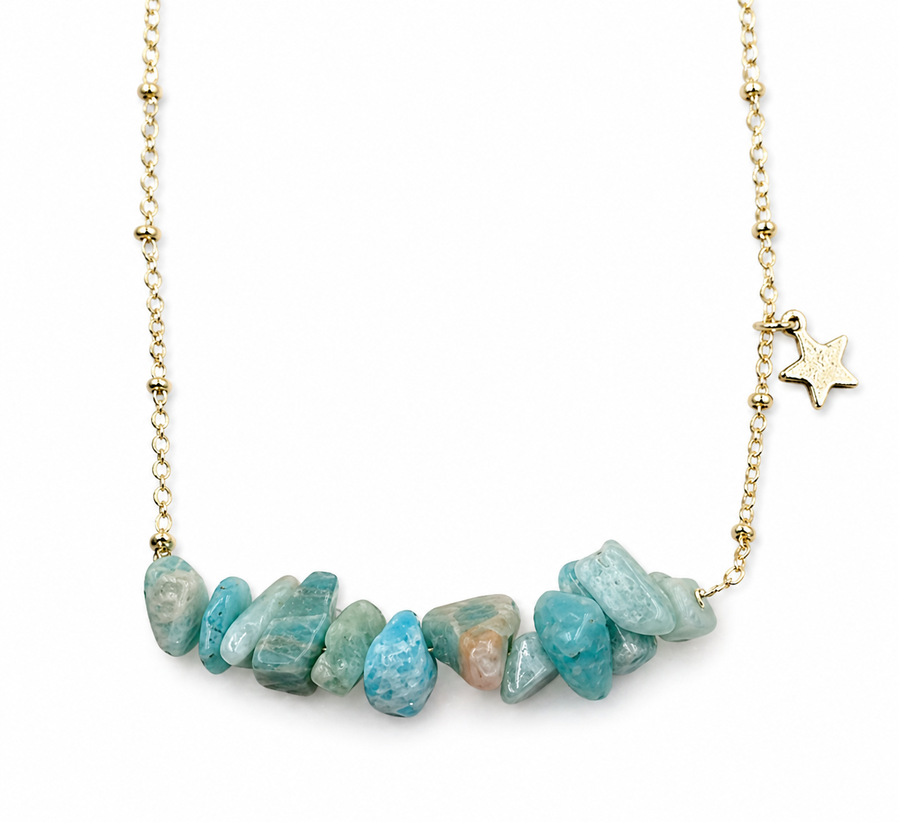 Gravel Pendant Natural Stone Necklace