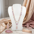 Kunzite and Rose Quartz Pendant Necklace