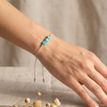 Natural Stone Bracelet with Card-December