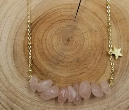 Gravel Pendant Natural Stone Necklace