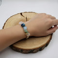 Natural Colored Crushed Stone Multi Chakra Bracelet